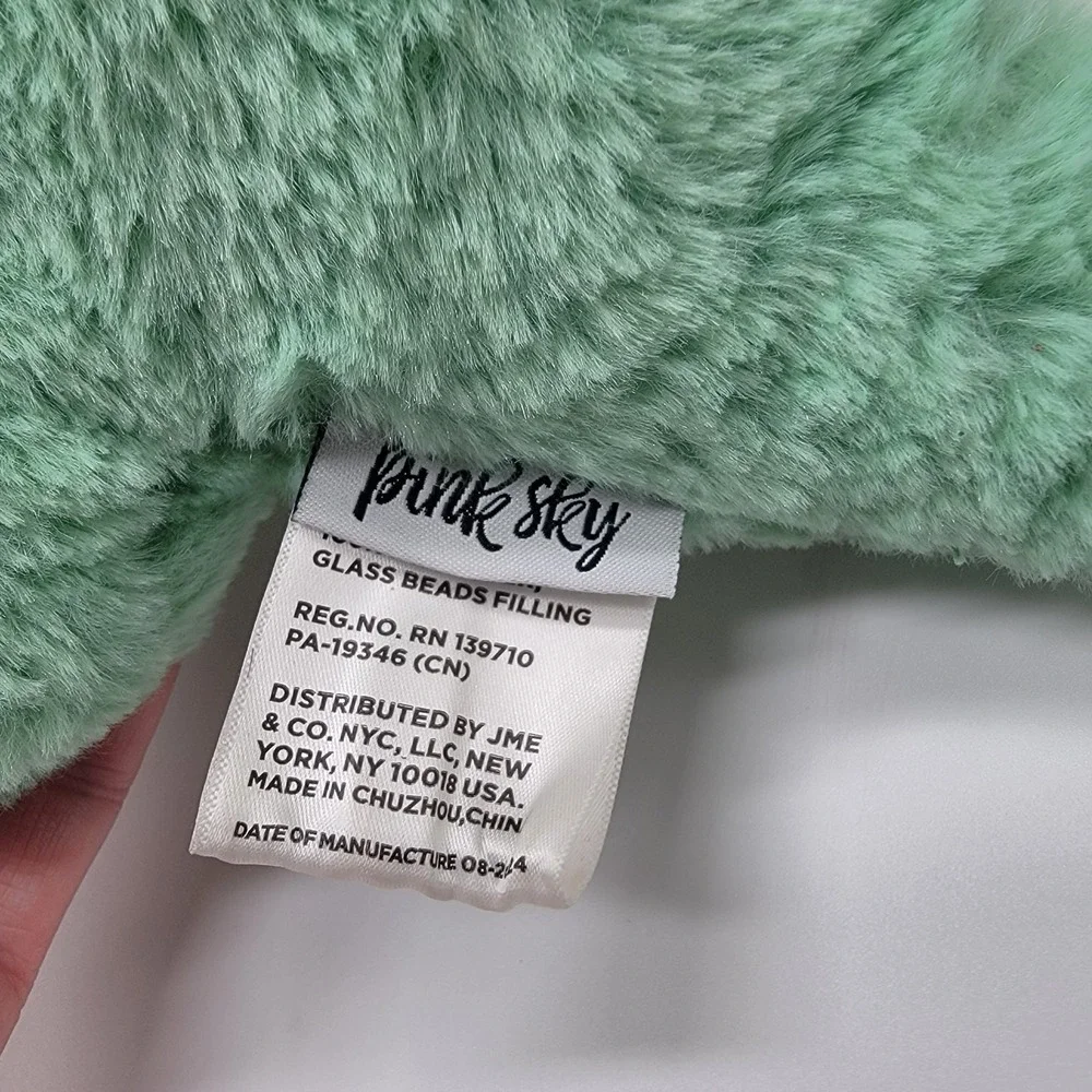 Huggable Cuddle & Calm Buddy Dinosaur Weighted Snug Buds 2.2 Lbs Pink Sky